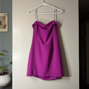 Dynamite Strapless Fuchsia Dress